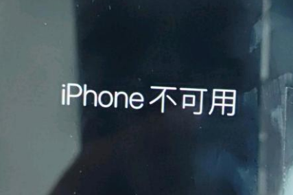 秦州苹果服务网点分享锁屏界面显示“iPhone 不可用”如何解决 